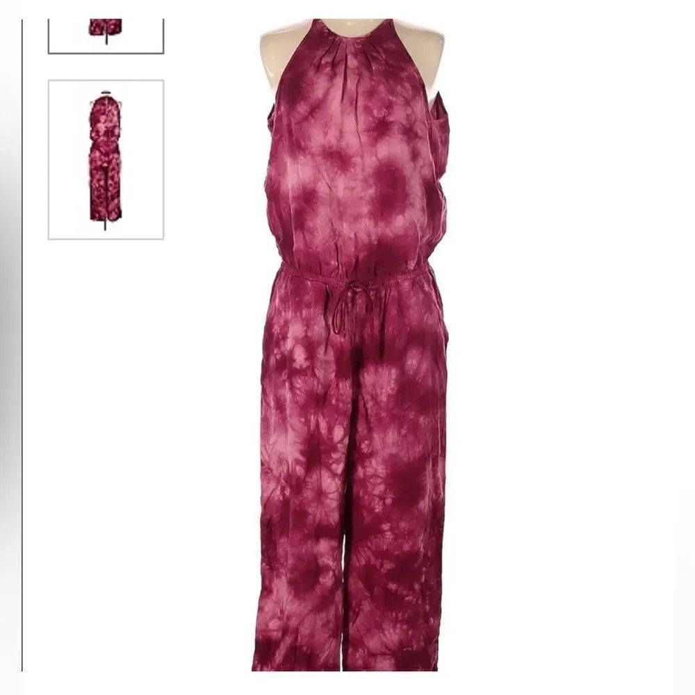 Anthropologie Cloth & Stone Tie dye Jumpsuit